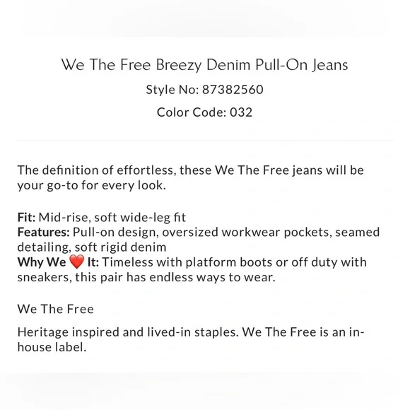We The Free Breezy Pull-On Jeans - Picture 14 of 16